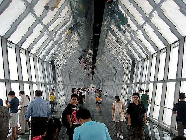 Inside the Shanghai World Financial Centre Observatory